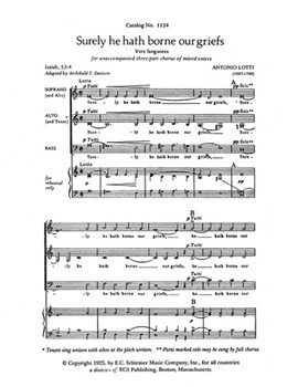 Surely He Hath Borne Our Griefs