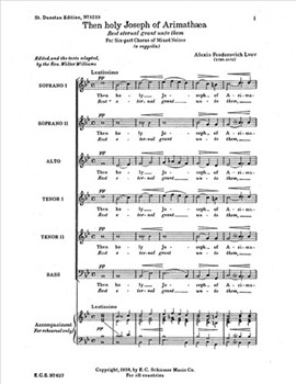 Then Holy Joseph of Arimathaea: Rest eternal grant unto them