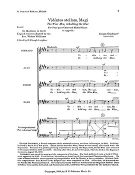 Videntes Stellam, Magi (The Wise Men, Beholding the Star)