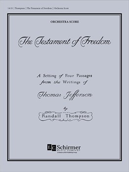 The Testament of Freedom (Additional Orchestra Score)