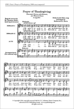 Prayer of Thankgiving