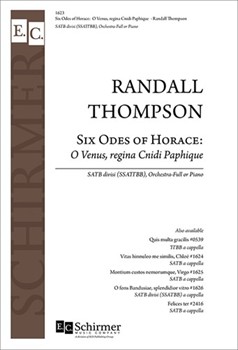 O Venus Regina Cnidi Paphique from Six Odes of Horace by Thompson Randall Horace for SSATTBB