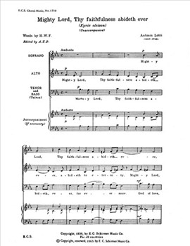 Mighty Lord, Thy Faithfulness Abideth Ever