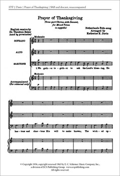 Prayer of Thanksgiving (We Gather Together)