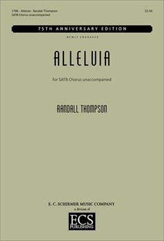 Alleluia by Thompson Randall for SATB
