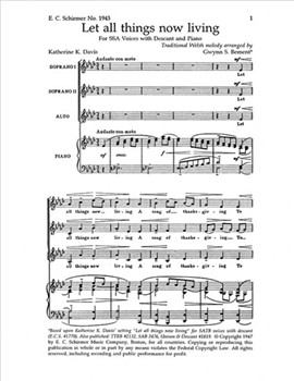 Let All Things Now Living