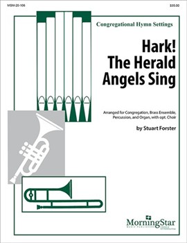 Hark the Hearald Angels Sing forster Stuart for Congregation Brass Ensemble Percussion  and Organ