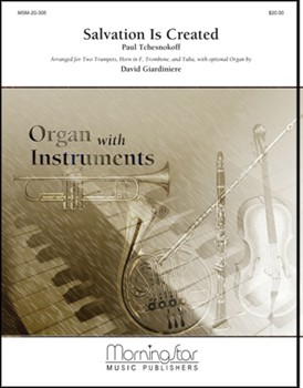 Salvation Is Created by Tchesnokov Pavel - Giardiniere David - for Brass Quintet