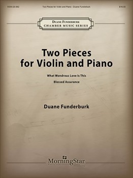 2 Pieces For Violin & Piano by Funderburk Duane - Funderburk Duane - for Violin W/k