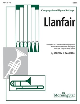 Llanfair by Bankson Jeremy for SATB or Congregation