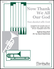 Now Thank We All Our God by Giardiniere David for Optional Congregation or Choir