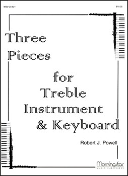 3 Pieces For Treble Instrument & K.. by Powell Robert Jennings - Powell R - for C Instrument and Piano