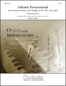 Solemn Processional by Strauss Richard - Zabel Albert - for Brass Quartet