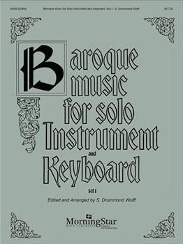 Baroque Music For Solo Instr & Keyboard by Wolff S Drummond - Wolff S Drummond - for Vocal Solo - Low Voice