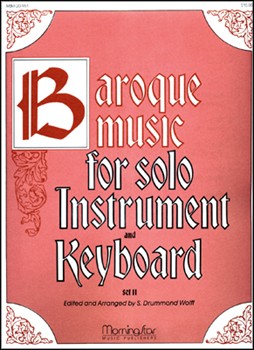 Baroque Music For Solo Instr & Keyboard by Wolff S Drummond - Wolff S Drummond - for Vocal Solo - Low Voice