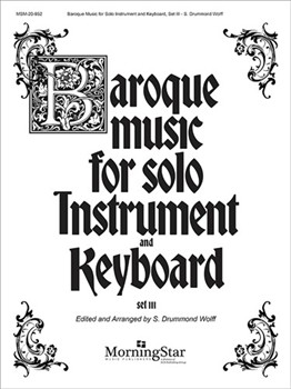 Baroque Music For Solo Instr & Keyboard by Wolff S Drummond - Wolff S Drummond - for Vocal Solo - Low Voice