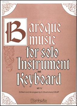 Baroque Music For Solo Instr & Keyboard by Wolff S Drummond - Wolff S Drummond - for Vocal Solo - Low Voice