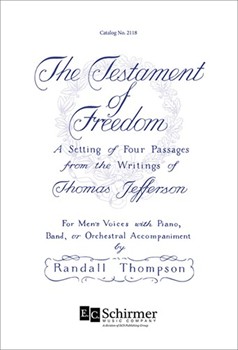 Testament Of Freedom by Thompson Randall Jefferson Thomas for TTB/TBB/TTBB