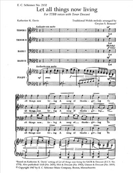 Let All Things Now Living for