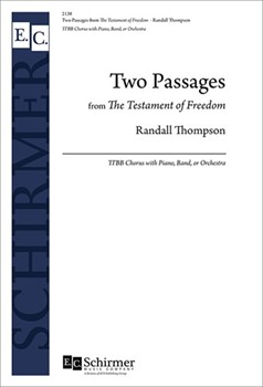 Testament Of Freedom (2 Passages) by Thompson Randall Jefferson Thomas for TTB/TBB/TTBB