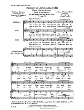 O Rejoice, Ye Christians, Loudly, BWV 40