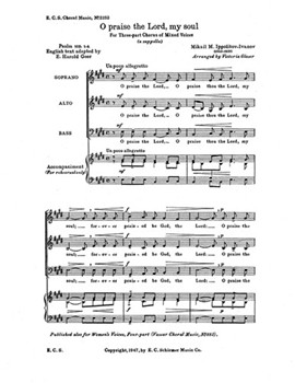 O Praise the Lord, My Soul