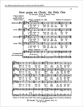 Now Praise We Christ