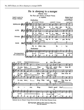 He Is Sleeping in a Manger