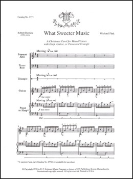 What Sweeter Music by Fink Michael Herrick Robert for SATB
