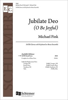 Jubilate Deo-o Be Joyful by Fink Michael for SATB