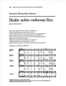 Hodie Nobis Coelorum Rex (Born for us this day)