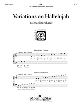 Variations on Hallelujah by Burkhardt Michael - Burkhardt Michael - for Handbells 2-3 Octave