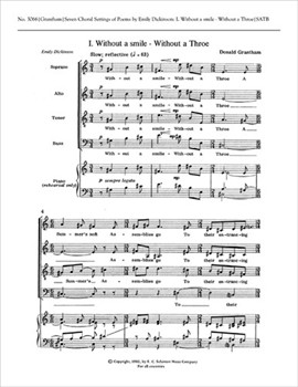 Dickinson Settings: Without a Smile