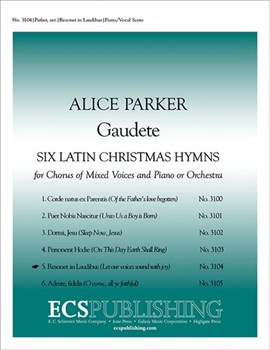 Gaudete: No. 5. Resonet in Laudibus by Parker Alice Gesangbuch Walters for Soprano Solo SATB