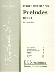 Preludes Book 1 by Bourland Roger for Piano