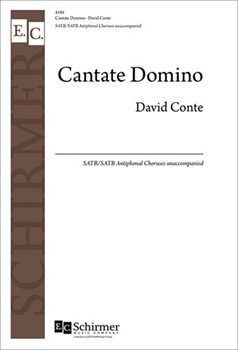 Cantate Domino by Conte David for SATB/SATB