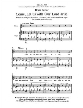 Come Let Us With Our Lord Arise Satb by Saylor Bruce Wesley Charles for SATB