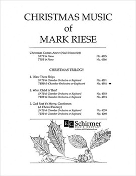 Christmas Trilogy: 1. I Saw Three Ships (Choral Score)