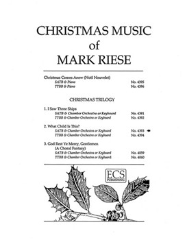 Christmas Trilogy: 2. What Child Is This? (Choral Score)