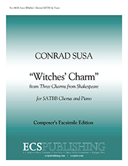 Three Charms from Shakespeare: Witches' Charm (Macbeth) by Susa Conrad Shakespeare William for SATBB