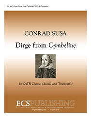 Three Charms from Shakespeare: Dirge (Cymbeline) by Susa Conrad Shakespeare William for SATB