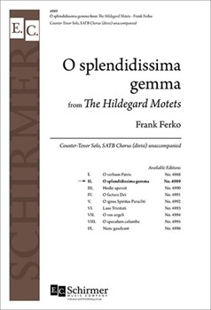 O Splendidissima Gemma by Ferko Frank von Bingen Hildegard for SATB divisi