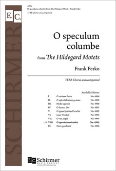O Speculum Columbe by Ferko Frank von Bingen Hildegard for TTB/TBB/TTBB a cappella