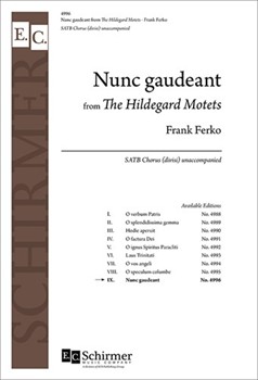 Nunc Gaudeant by Ferko Frank von Bingen Hildegard for SATB divisi
