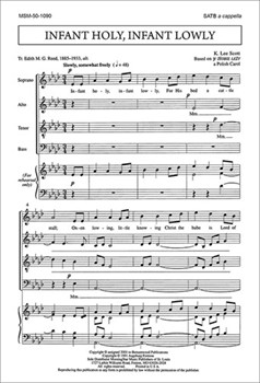 Infant Holy Infant Lowly by Scott K Lee for SATB a cappella