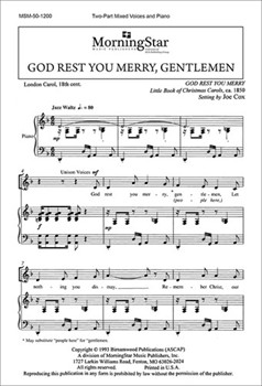 God Rest You Merry Gentlemen by Cox Joe for 2-Part Mixed