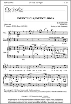 Infant Holy Infant Lowly by Grotenhuis Dale for 2-Part Treble