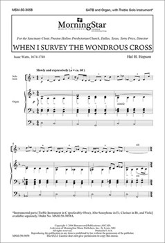 When I Survey The Wondrous Cross by Hopson Hal H for SATB