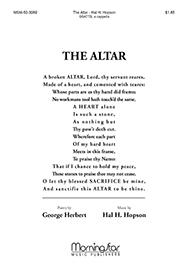 Altar The by Hopson Hal H Herbert George for SATB divisi a cappella
