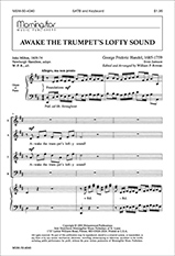 Awake the Trumpet's Lofty Sound by Handel George Frideric - Rowan William P. - for SATB